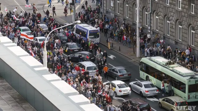 Акция протеста в Беларуси