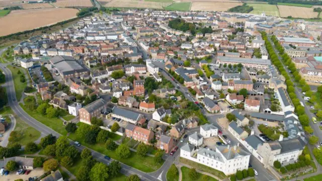 Vista aéreaestrela bet cash outPoundbury, no condadoestrela bet cash outDorset, Inglaterra