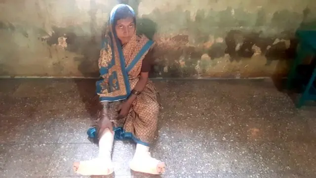 शेतकरी अब्दुल रझाक मकांदर यांची पत्नी