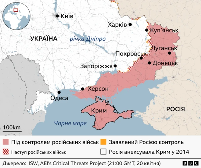 карта бойових дій