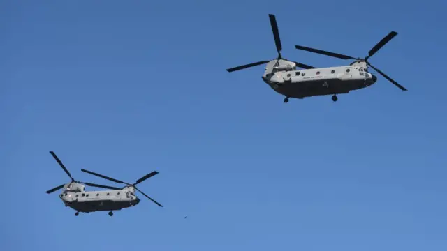 चिनूक हेलिकॉप्टर भी आया नज़र