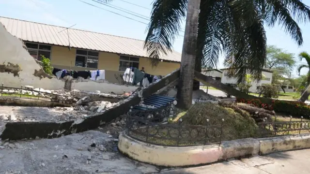 AFectaciones en una vivienda de Machala