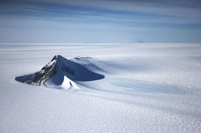 Paisaje helado en la Antártida