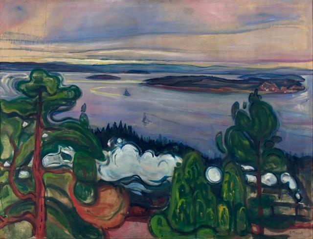 "Fumaça do trem". Obra da coleção do Museu Munch em Oslo