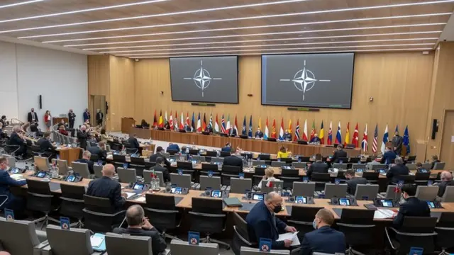 د ناټو دفاع او بهرنیو چارو وزیرانو غونډه