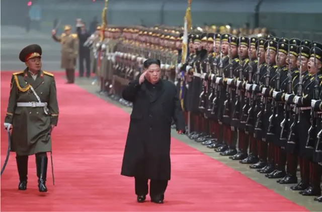 5일 새벽 평양역에 도착한 김 위원장