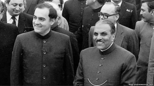 జనరల్ జియాతో రాజీవ్ గాంధీ