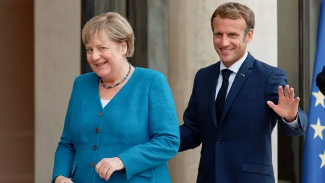 Angela Merkel avec Emmanuel Macron