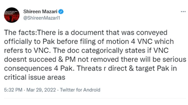 وفاقی وزیر شیریں مزاری