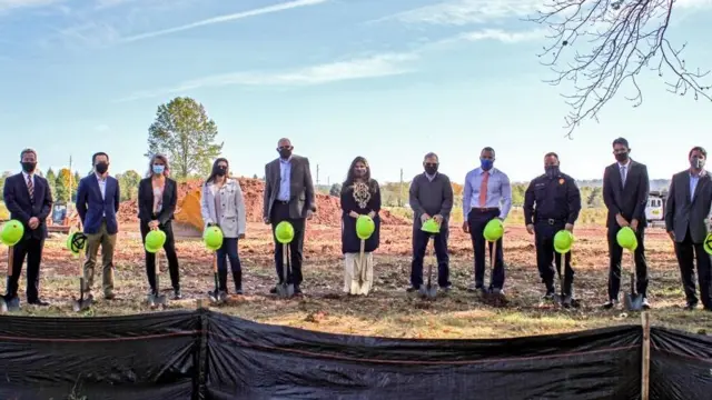 نیوجرسی میں تین کروڑ 50 لاکھ ڈالر کے ساتھ لائبریری اور کمیونٹی سینٹر کی تعمیر کی افتتاحی تقریب