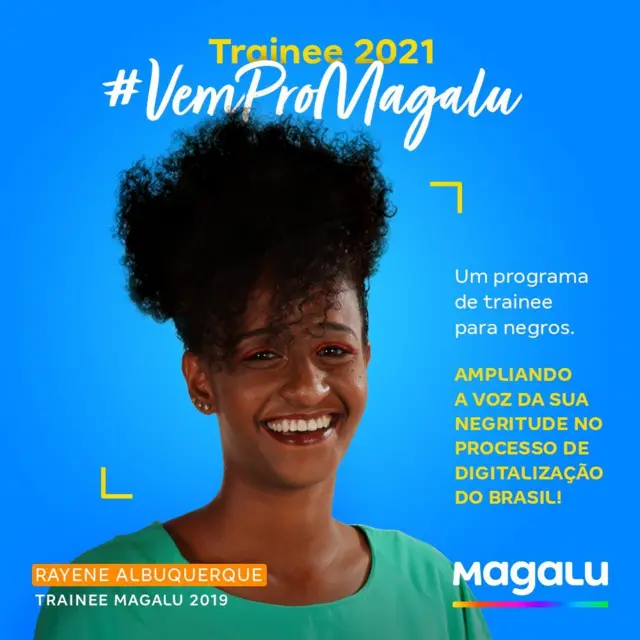 Divulgação do trainee só para negros do Magazine Luiza