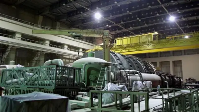 बुशहर परमाणु प्लांट की एक टर्बाइन