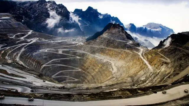 Wilayah pertambangan PTFI.