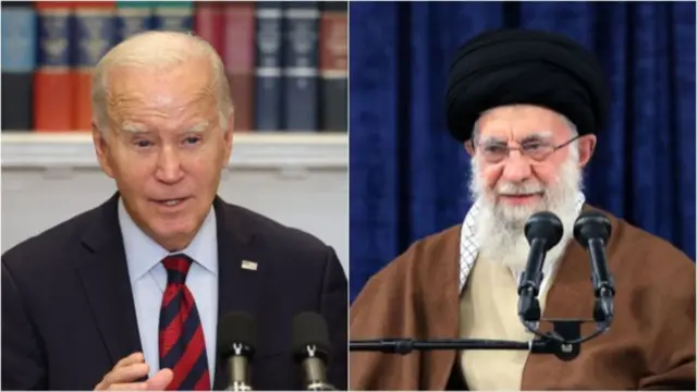 خامنه‌ای و بایدن