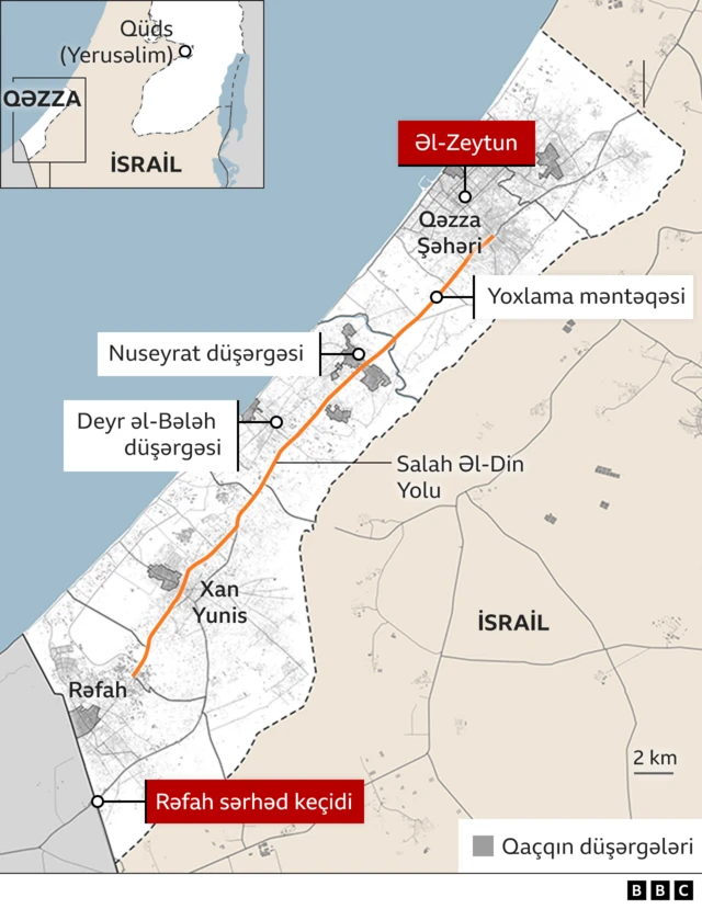 Qəzza, İsrail