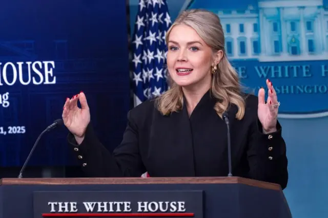 ह्वाइट हाउसकी प्रेस सेक्रेटरी क्यारोलाइन लेभिट