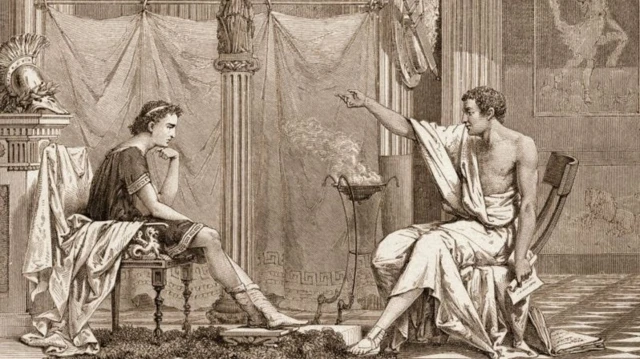 Illustration d'une discussion entre deux personnes