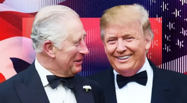 صورة لترامب مع الملك تشارلز من زيارة سابقة