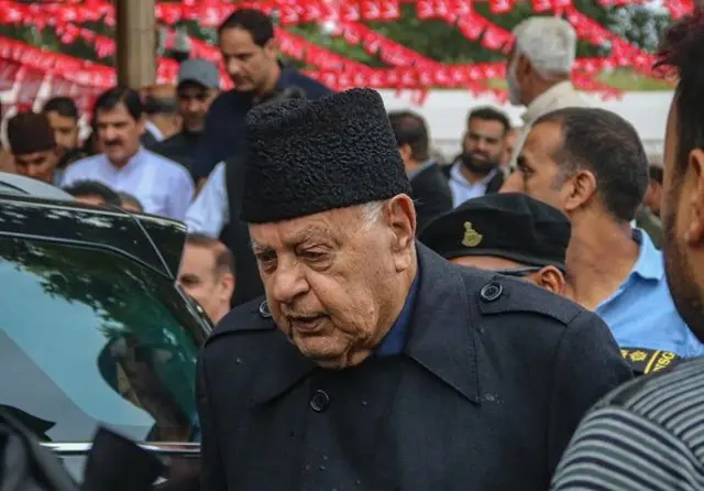 Former Chief Minister of Jammu and Kashmir and Jammu and Kashmir National Conference (JKNC) party president Farooq Abdullah
