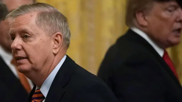 Lindsay Graham y Donald Trump