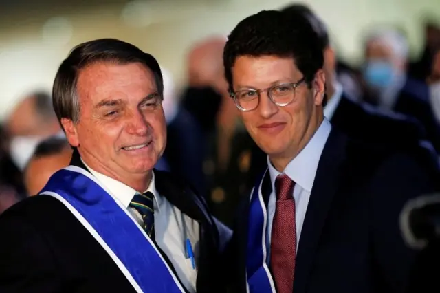 Jair Bolsonaro e Ricardo Salles