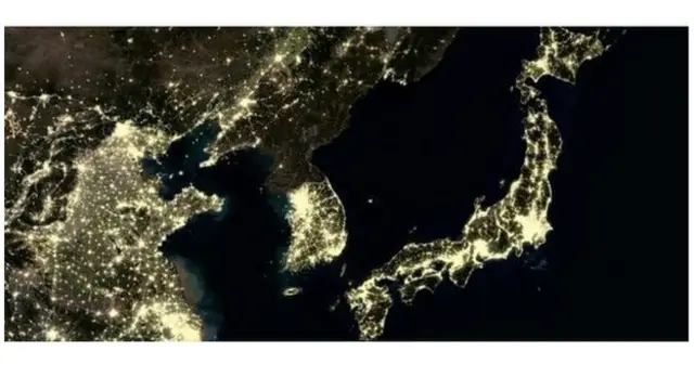 उपग्रहाद्वारे घेतलेल्या छायाचित्रात केवळ राजधानीचा भाग झगमगलेला दिसत आहे.