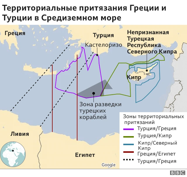 территориальные претензии - карта