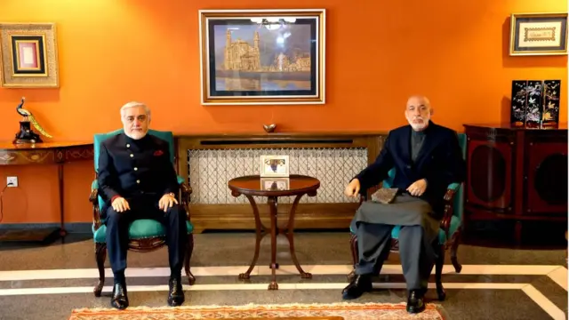 کرزی او عبدالله