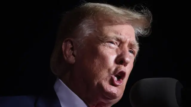 Donald Trump lors d'un discours