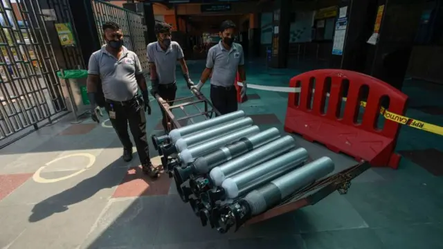 ऑक्सिजन पुरवठा, कोरोना