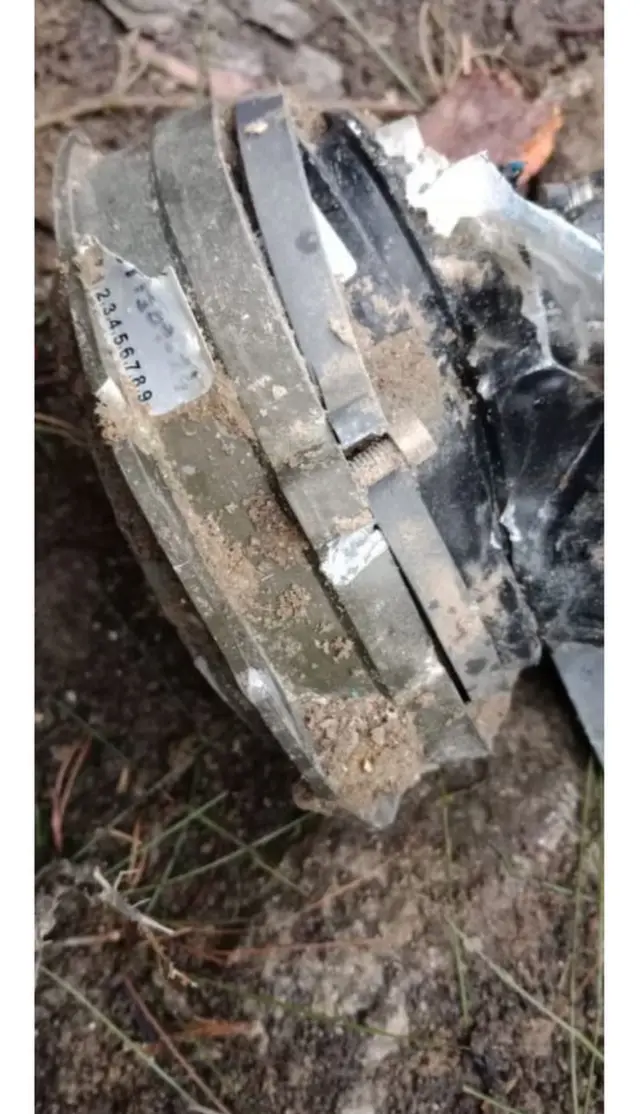 భారత యుద్ధవిమానాలు వేసిన పేలుడు పదార్థం పడిన ప్రదేశం అంటూ పాక్ సైన్యం విడుదల చేసిన చిత్రం