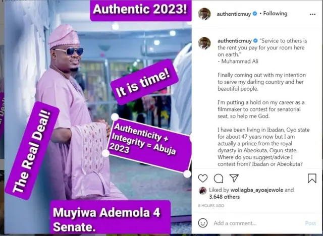 Ọrọ Muyiwa Ademola ati aworan rẹ