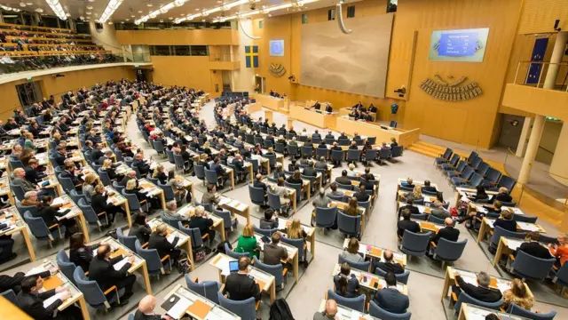 Sessão do Parlamento sueco