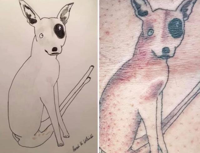 Tattoo of a dog