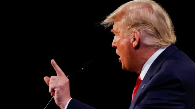 Donald Trump no último debate presidencial