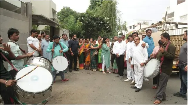 ચૂંટણી ઊજવણીની તસવીર