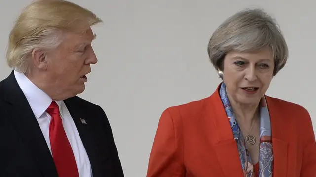 डोनल्ड ट्रंप और टेरीज़ा मे