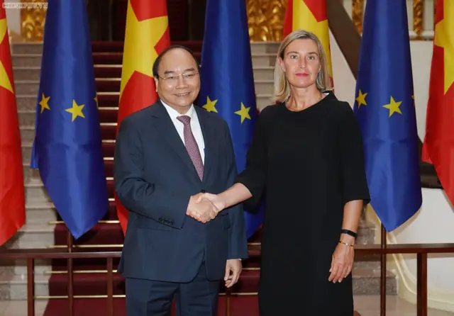 Trong chuyến thăm của Phó Chủ tịch Ủy ban châu Âu Federica Mogherini đến VN, hai bên muốn sớm ký Hiệp định hợp tác trong lĩnh vực quốc phòng, an ninh (FPA).