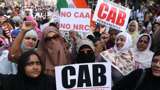 ভারতে নাগরিকত্ব আইন ও এনআরসি-র বিরুদ্ধে প্রতিবাদ