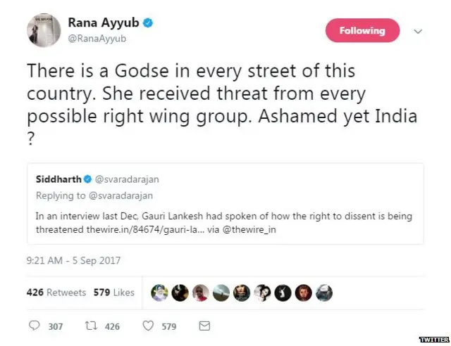 गौरी लंकेश, हत्या, पत्रकार, वामपंथी, हिंदूवादी, दक्षिणपंथी, सोशल मीडिया