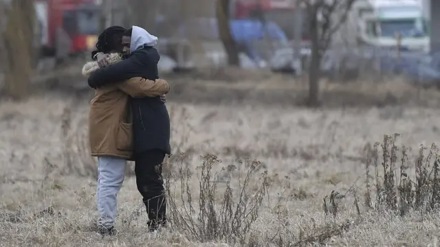 Ukraine-Russia war: Latest pictures of how Africans dey escape Ukraine