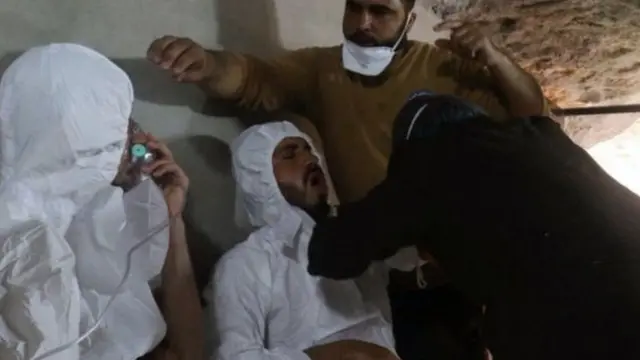 مصاب بسلاح كيميائي