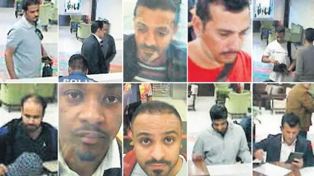 துருக்கியின் சிசிடிவியில் பதிவானவர்களில் சந்தேக நபர்களில் சிலர்