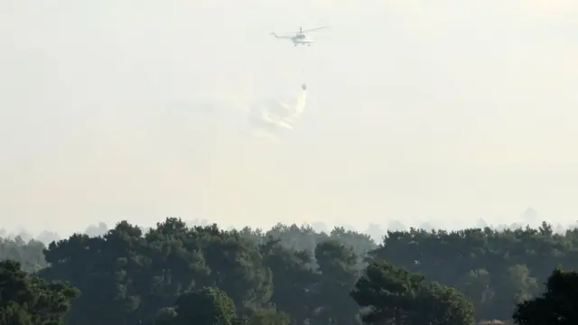yangın söndürme helikopteri