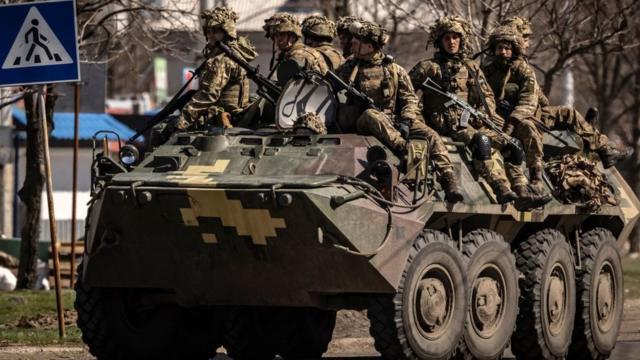 Fuerzas ucranianas en el Donbàs.