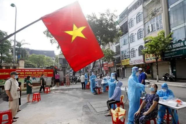 भियतनाममा कोभिड परीक्षण