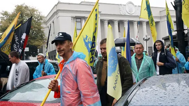 Протестувальники біля Верховної Ради