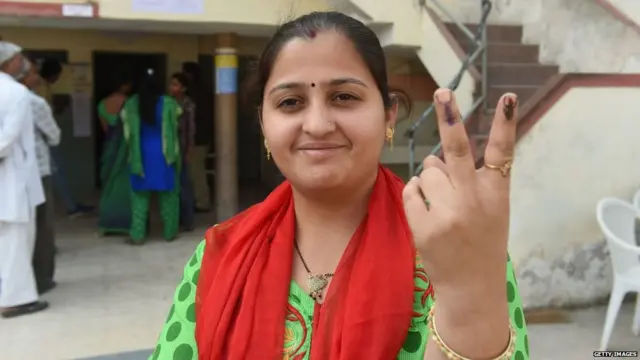 એક મતદાતાની તસવીર