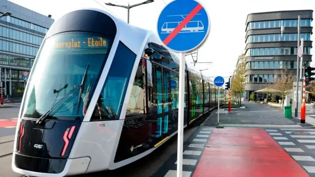 Tranvía en Luxemburgo.