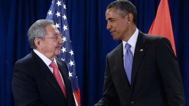 Raúl Castro e Barack Obama.